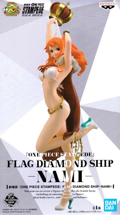 Banpresto One Piece Stampede Flag Diamond Ship Nami Abs Pvc
