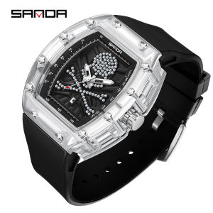 SANDA Mens Luxury Brand Fashion Casual Military Watches Waterproof Quartz Auto Date Male Watch Clock