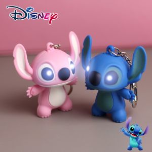 Disney Stitch LED Flashlight Keychain Pendant: A Cute Cartoon Lilo&Stitch Gift for Women and Children