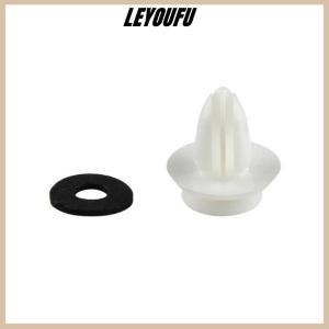 LEYOUFU คลิปแผงประตูรถ50 100ชิ้นพร้อมแหวนซีลตัวยึดรถยนต์คลิปหนีบกันชนรถยนต์หมุดย้ำแผงประตูคลิป