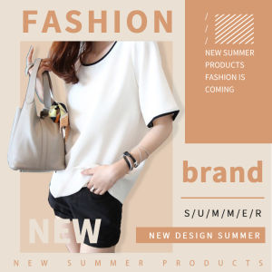 QJshop เสื้อยืดโทนสีมินิมอลมีไลฟ์สไตล์สุดเรียบๆสุดน่ารัก ผ้านิ่มสวมใส่สบายใส่ได้ทุกโอกาส