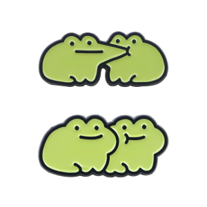 เข็มกลัดประดับรูปกบแสนน่ารักเหมาะสำหรับกระเป๋าเข็มกลัดสัตว์ใส่หมวกและกระเป๋าเครื่องประดับแฟชั่น