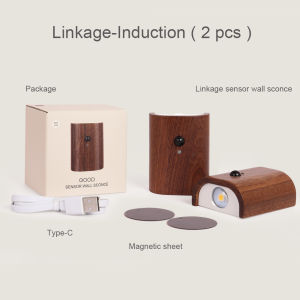 Linkage induction wall lamp small night lamp corridor lamp bedside lamp wireless lamp USB rechargeable lamp