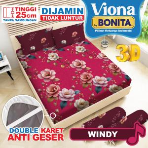 [NEW] VIONA T25 - Sprei Viona By Bonita Queen Tinggi 25cm (160x200) BY BONITA Ada Karet Anti Slip Terlaris Pilihan