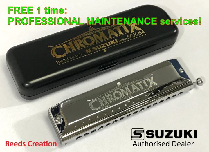 Suzuki Harmonica Chromatix SCX64C. Made in Japan Lazada Singapore