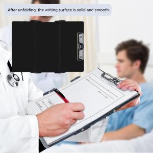 Nursing Clipboard Portable Writing Board Trifold Nursing Clipboard 3 Layers Foldable Clipboard for Nurses Students