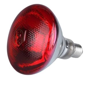 OKKFINE 220V Breeding Heating Lamp 275w Heat Bulb Poultry Heat Lamp Warm Infrared Red Light Infrared Heat Lamp Pet Livestock