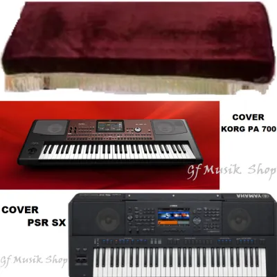 PROMO- COVER PIANO PSR SX 900.SX 700.SX 600.KORG PA 600 PA 700 BLUDRU MAROON - twostore