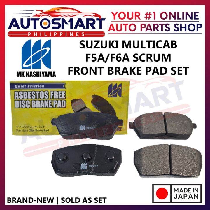 MK Kashiyama: Suzuki Multicab F5A/F6A Scrum Front Brake Pad Set | Lazada PH