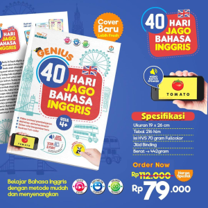Genius 40 Hari jago Bahasa Inggris SD English Book For Kids