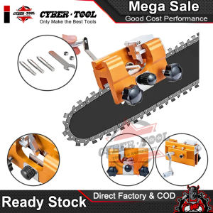 Chainsaw Sharpener Jig Kit Portable Chainsaw Sharpening Tool with Burr Grinding Stone Manual Chain Saw Blade Sharpener Attachment for Chain/Electric Saw Lumberjack Garden Worker