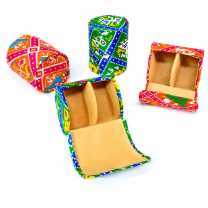 Multicolored Return Gift Bangle Organizer Box for Women | Shagun Gift Bangles Storage Case | Traditional Jewelry Holder (Size - 4 Inch | Pack of 1 Pc)