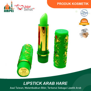 Lipstik Hare Herbal Arab Asli Hijau Natural Melembabkan