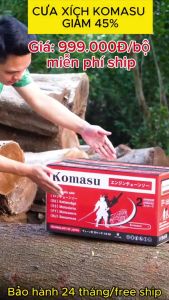 Máy cưa xích chạy xăng KOMASTSU 7900 Nhật Bản Lam Dài 55cm chạy xích 34 mắt - kms68