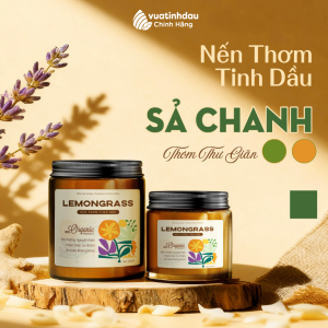 Nến Thơm Phòng Ngủ Thư Giãn Không Khói Tinh Dầu Thiên Nhiên VUATINHDAU 100g/200g Hũ Nến Thơm HandmadeQuà TặngTrang Trí