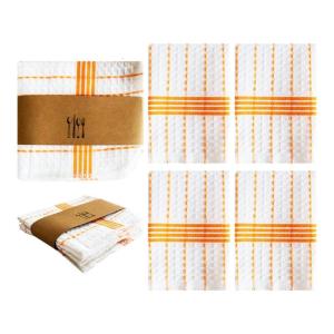 Multipurpose 4Piece Cotton Cleaning Towels Highly Absorbent Quick drying Dishcloths For Dishes Countertops Bathrooms