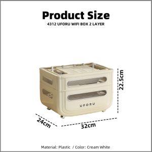 【i.Rumah】WiFi Router Wall-mounted Cord Cable Socket Storage Box