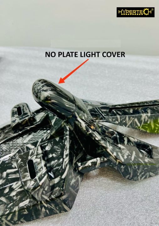 HYPERTECH FORGED CARBON NUMBER PLATE LIGHT COVER Y15 NUMBER PLATE LAMPU COVER Y15