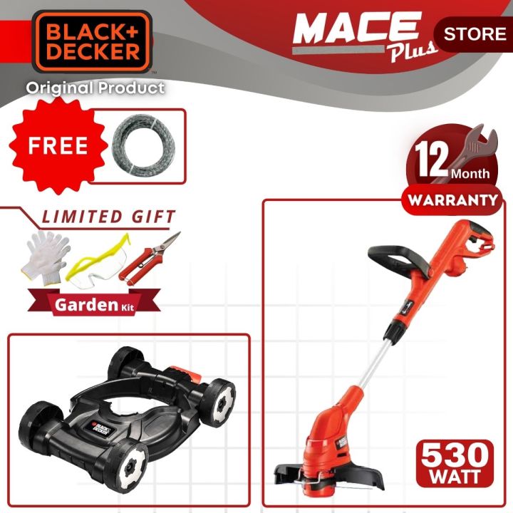 BLACK & DECKER GL5530 Grass String Trimmer Mesin Rumput C/W CM100 Mower