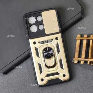 Case Vivo Y28 4G Case Robot Slide Kamera Protect Ringstand