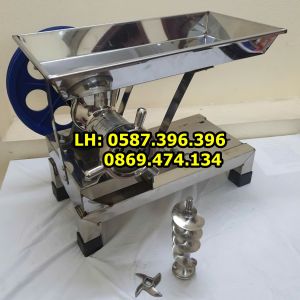 HÀNG NEW - Cối Đùn Thịt Xương Công Nghiệp 32 INOX 304- CỐI Xay Đùn Thịt Động Cơ Dây Đồng Chất Liệu Inox