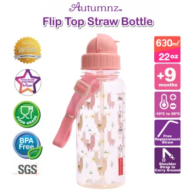 Autumnz Flip Top Straw Bottle (350ml/500ml/650ml)