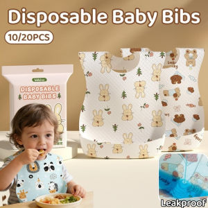10/20PCS Disposable Baby Bib Waterproof Oil-Proof Anti-dirty Wash Free Feeding Bibs Saliva Towel