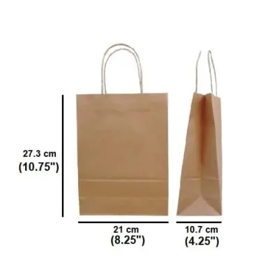 Beg Kertas / Brown Kraft Paper Bag with Twisted handle / Brown Gift Paper Bag / beg kertas - 2sizes available (25pcs per pkt)