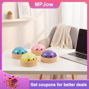 【MPJow】 Giant Rainbow Dumpling Squishy 1pc Slow Rebound Sensory Squeeze Toy Soft Kawaii Decor for Office Home
