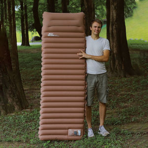 10cm Self-Inflating Sleeping Mat with Foot Pump & Pillow Inflatable Sleeping Mat Camping Air Mattress for Hiking Trekking
