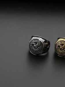FCPure Stainless Steel Eagles Frat Mega Bull Ring For Kuya Gift Size 7-14