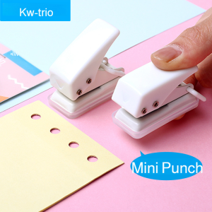 Mini manual hole punch student stationery small single hole looseend hole punch machine