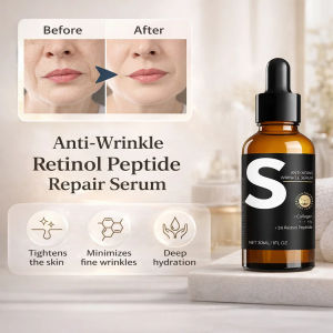 Anti-Wrinkle Retinol Peptide Repair Serum for Daily Skincare Moisturizing Anti-Aging Face Oil Balance with Retinol Properties