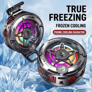 SIXIS ic Phone Gaming Cooler Universal Digital Display Phone Refrigeration Radiator Professional Lightweight Semiconductor Cooling Fan Rapid Cooling