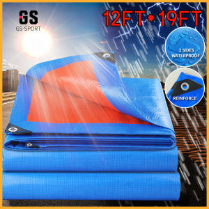 Tarpaulin Trapal Tolda Blue Orange CANVAS Sun and Rain protection TRUCK COVER HIGH QUALITY Tarps (12ft x19ft)