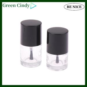 [Green Cindy] 5 10 15 ML Empty Nail Polish Bottle Cosmetic Containers Nail Bottles With Brush Transparent With A Lid Brush