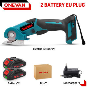 800W Electric Scissors Leather Tailor Scissors 900R/MIN Electric Trimmer Electric Carpet Scissors Cordless Scissors Cloth Leather Round Knife Multi Functional Power Tool For Makita 18V Battery