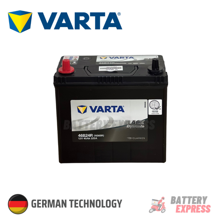 Varta Battery 1SN (Reverse Polarity) NS60 Maintenance Free Black