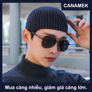 【CANAMEK】 Đường phố rắn màu dệt kim cap brimless ấm cổ điển Dome hat đàn hồi ngoài trời dưa Beanie cap