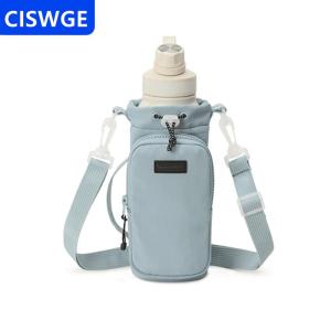 [COD] CISWGE Portable Water Bottle Bag With Adjustable Shoulder Strap Thermal Vacuum Mug Cup Sleeve Cup Insulated Protective Cover