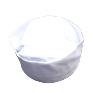 LUMINOU Breathable Headwear Restaurant Kitchen Catering Chef Hat Mesh Top Skull Cap Work Hat Flat Cap