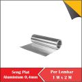 SENG PLAT ALUMUNIUM TEBAL 0,2MM 0,3MM 0,4MM 0,5MM LEMBARAN ALUMINIUM SHEET SENG PLAT UKURAN 1M X 2M. 