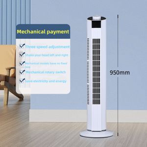 Inverter Tower Fan With Remote Control Electric Bladeless With Remote Control Home Office 60° Stereo Shake Head Silent With Led Display