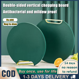 35CM Round Double-sided Thickened PE Cutting Board Light Luxury Vertical Kitchen Cutting Board Non-slip Bone Cutting Board