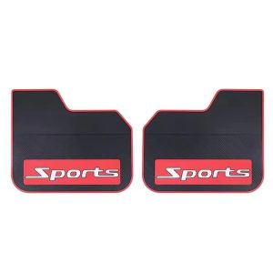 YOMERTO Universal Soft Material Automotive Fender Car Mud Flaps Fit Black Splash Guards Rubber Mud Guard Mud Flaps