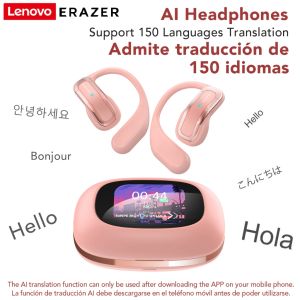 Lenovo ERAZER XP3 Al Bluetooth Headset Bluetooth Headset Real-time Intelligent Translation Wireless Bluetooth Headset 5.4 OWS Sports Headset Touch HiFi Headset