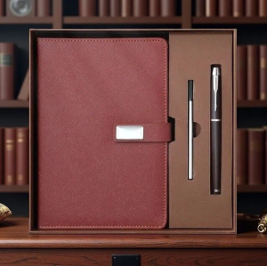 Premium Corporate Notebook Gift Set | Custom Name Logo Note Book Personalized Gift Pen Engraved Business Student School Office Best Gift