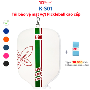 Túi bảo vệ mặt vợt Pickleball cao cấp K-S01 chính hãng chất liệu Neoprene cực bền thời trang chống nước