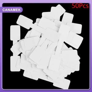 【CANAMEK】 50 100Pcs Blank price tags necklace ring jewelry labels paper stickers
