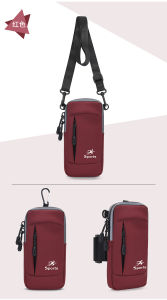 Multifunction Sling Arm Wrist Crossbody Bag Phone Holder Pouch for Jogging Running Hiking Fishing